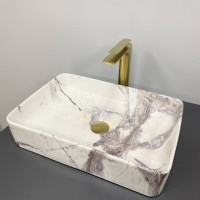 Умивальник (раковина) VBI TRIEST 50 STAINS GLOSSY накладний