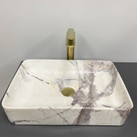 Умивальник (раковина) VBI TRIEST 50 STAINS GLOSSY накладний