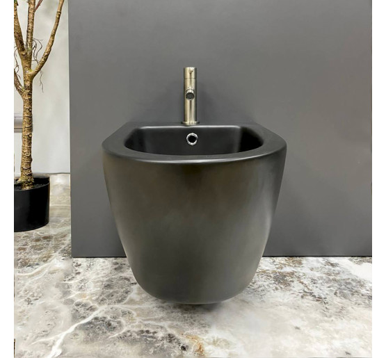 Подвесное биде VBI VULCANO BLACK MATT