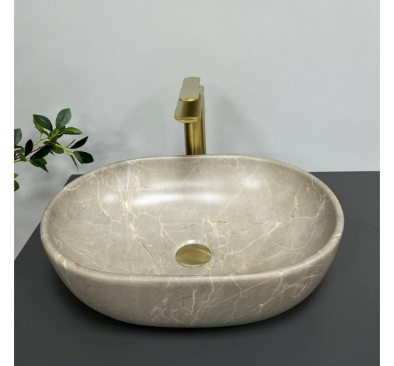 Умывальник (раковина) VBI MODENA S BEIGE STONE MATT накладной