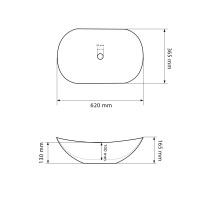 Умивальник (раковина) VBI TURIN BLACK MATT накладний