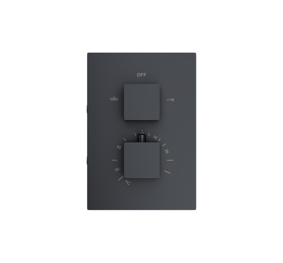 Душевая система CORSAN ADOUR BLACK с термостатом + BOX скрытого монтажа