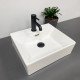 Умывальник (раковина) VBI PADUA 40 WHITE накладной подвесной