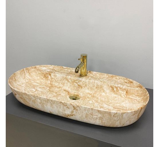 Умывальник (раковина) VBI TERNI M TRAVERTINE накладной