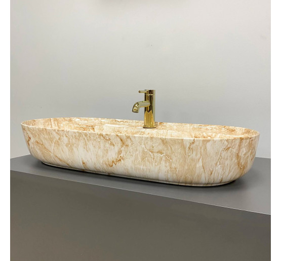 Умывальник (раковина) VBI TERNI M TRAVERTINE накладной