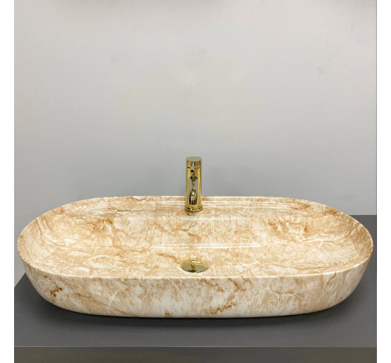 Умывальник (раковина) VBI TERNI M TRAVERTINE накладной