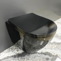 Подвесной унитаз VBI VULCANO BLACK GLOSSY