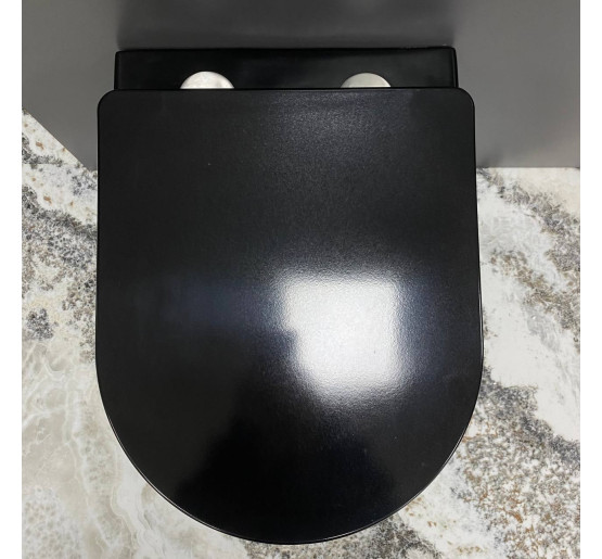 Подвесной унитаз VBI VULCANO BLACK GLOSSY