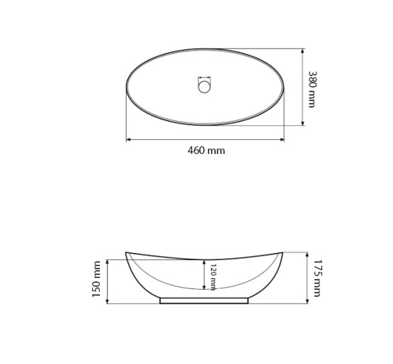 Умивальник (раковина) VBI PARTINA WHITE накладний