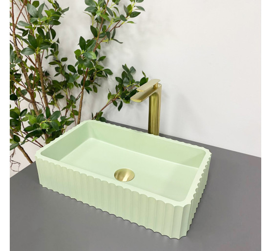 Умывальник (раковина) VBI FLORENTIA LIGHT GREEN MATT накладной