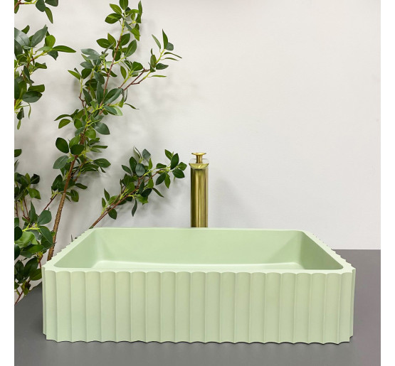 Умывальник (раковина) VBI FLORENTIA LIGHT GREEN MATT накладной