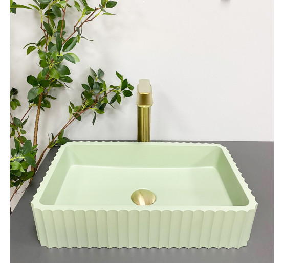 Умывальник (раковина) VBI FLORENTIA LIGHT GREEN MATT накладной