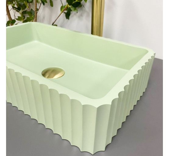 Умывальник (раковина) VBI FLORENTIA LIGHT GREEN MATT накладной