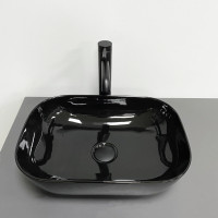 Умивальник (раковина) VBI RAVENNA BLACK GLOSSY накладний