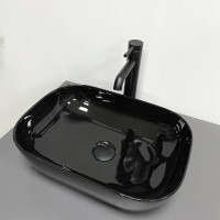 Умивальник (раковина) VBI RAVENNA BLACK GLOSSY накладний