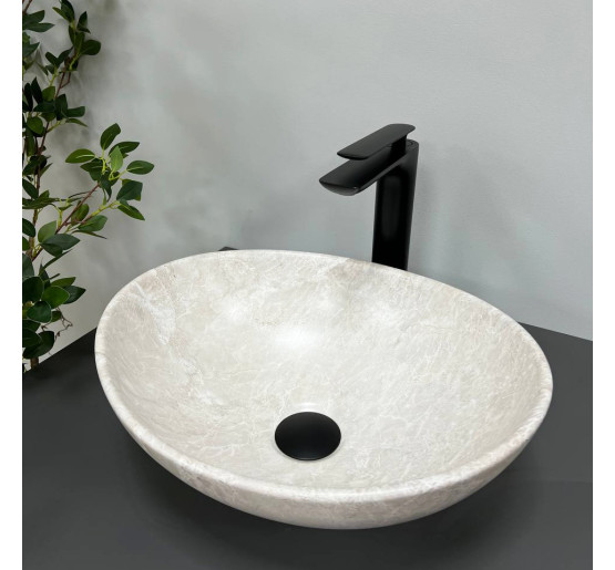 Умивальник (раковина) VBI PARMA LIGHT STONE MATT накладний