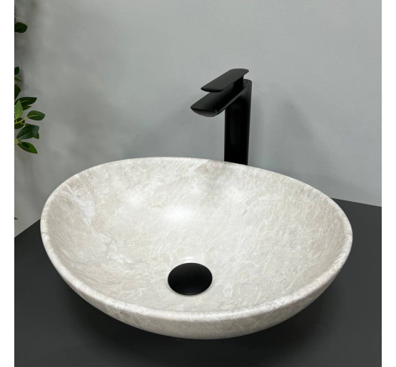 Умивальник (раковина) VBI PARMA LIGHT STONE MATT накладний