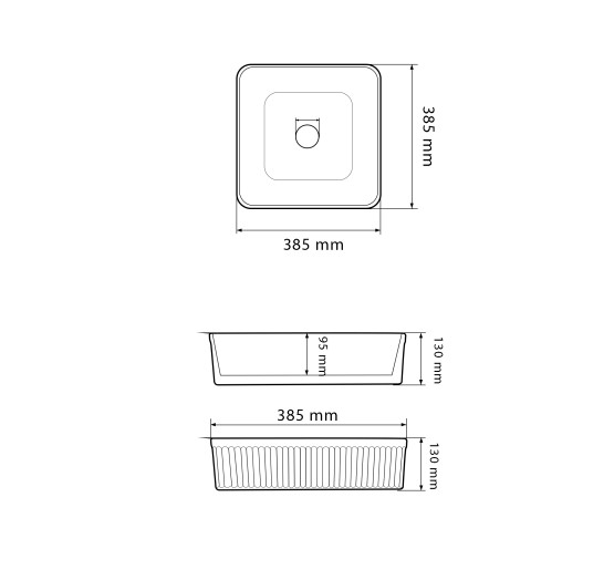 Умывальник (раковина) VBI BOLZANO WHITE накладной