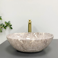 Умывальник (раковина) VBI PARMA GREY STONE GLOSSY накладной