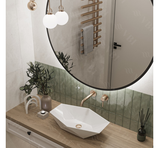 Умывальник (раковина) VBI VENEZIA S WHITE накладной