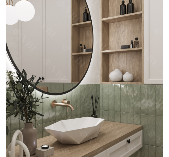 Умывальник (раковина) VBI VENEZIA S WHITE накладной