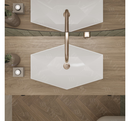 Умывальник (раковина) VBI VENEZIA S WHITE накладной