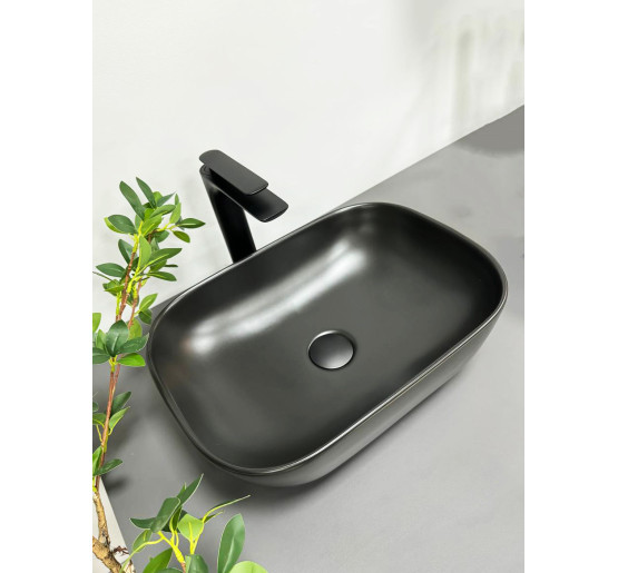 Умивальник (раковина) VBI RAVENNA BLACK MATT накладний