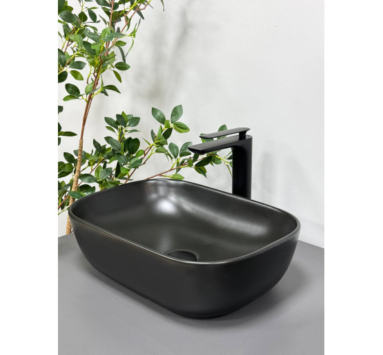 Умивальник (раковина) VBI RAVENNA BLACK MATT накладний