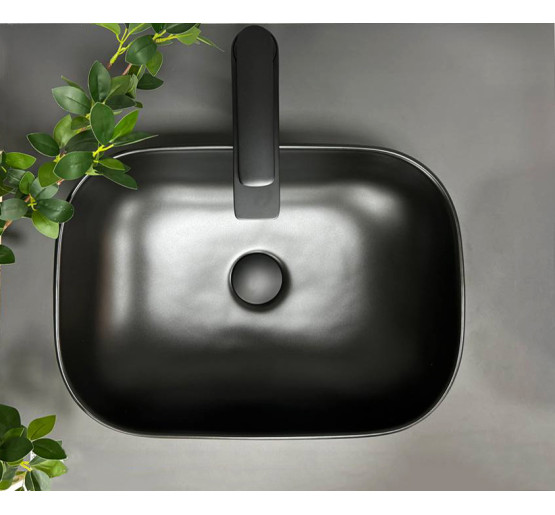 Умивальник (раковина) VBI RAVENNA BLACK MATT накладний