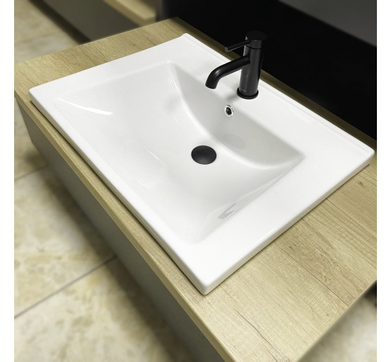 Умивальник (раковина) VBI BUSSO 60 WHITE врізний