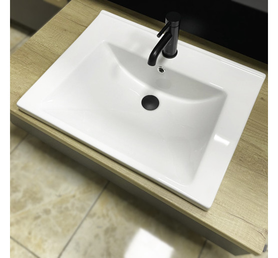 Умивальник (раковина) VBI BUSSO 60 WHITE врізний