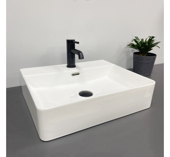 Умивальник (раковина) VBI BITONTO WHITE накладний підвісний