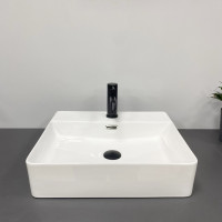 Умивальник (раковина) VBI BITONTO WHITE накладний підвісний