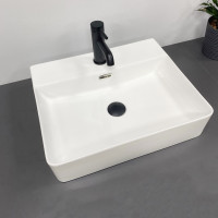 Умивальник (раковина) VBI BITONTO WHITE накладний підвісний