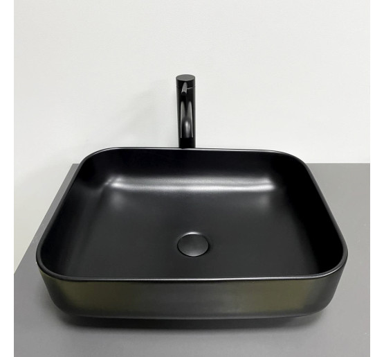 Умивальник (раковина) VBI PALERMO BLACK MATT накладний