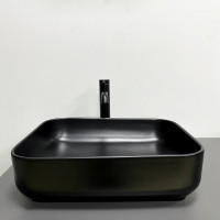 Умивальник (раковина) VBI PALERMO BLACK MATT накладний