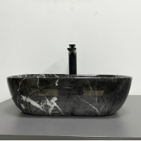 Умивальник (раковина) VBI RAVENNA BLACK OPAL GLOSSY накладний