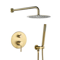 Душова система VBI MILANO BRUSHED GOLD прихованого монтажу