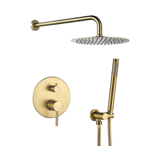 Душова система VBI MILANO BRUSHED GOLD прихованого монтажу