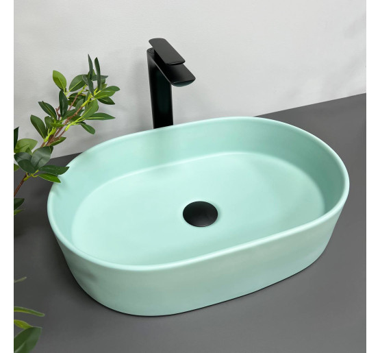 Умивальник (раковина) VBI VERONA 50 TURKUS MATT накладний