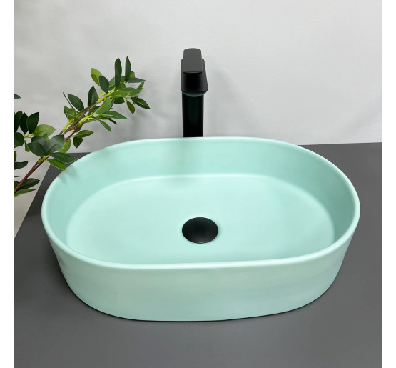 Умивальник (раковина) VBI VERONA 50 TURKUS MATT накладний