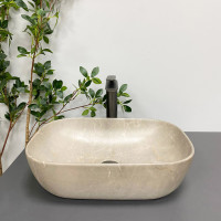 Умивальник (раковина) VBI RAVENNA BEIGE STONE MATT накладний