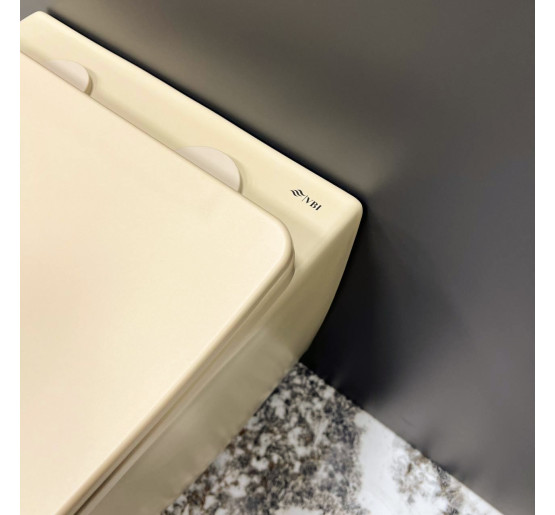 Подвесной унитаз VBI VULCANO BEIGE MATT