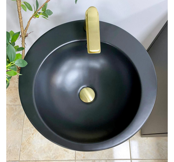 Умывальник (раковина) VBI AGROPOLI BLACK MATT напольный