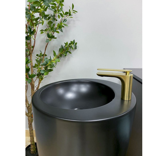 Умывальник (раковина) VBI AGROPOLI BLACK MATT напольный