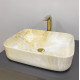 Умивальник (раковина) VBI PALERMO MARBLE YELLOW накладний