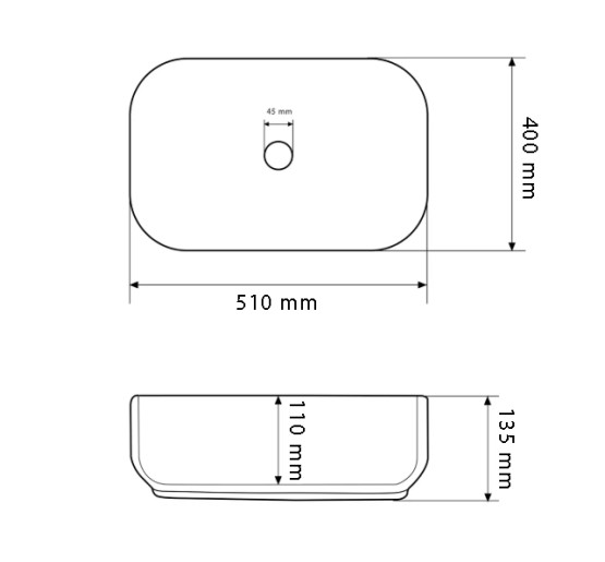 Умивальник (раковина) VBI PALERMO MARBLE YELLOW накладний