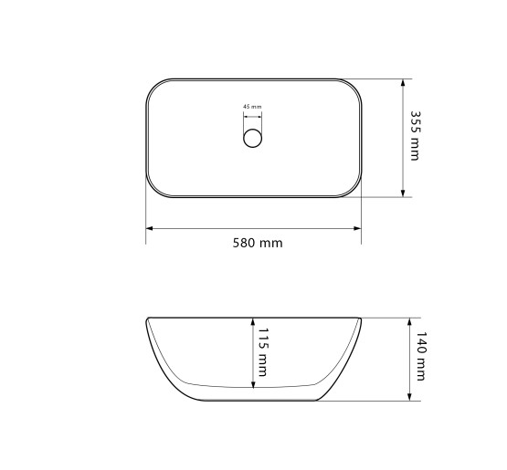 Умывальник (раковина) VBI AVEZZANO BLUE MATT накладной