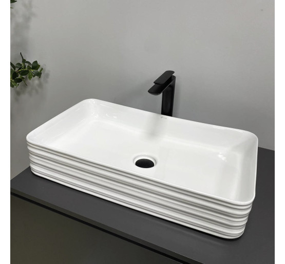 Умывальник (раковина) VBI VOLTURINO WHITE накладной