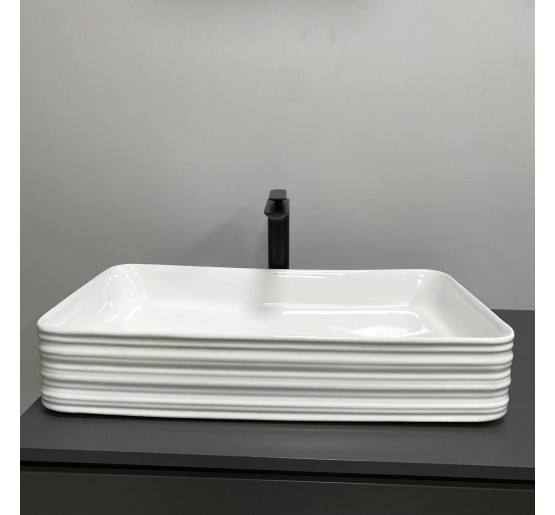 Умывальник (раковина) VBI VOLTURINO WHITE накладной